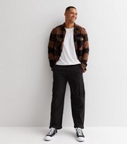New Look Black Cotton Relaxed Fit Cargo Trousers
